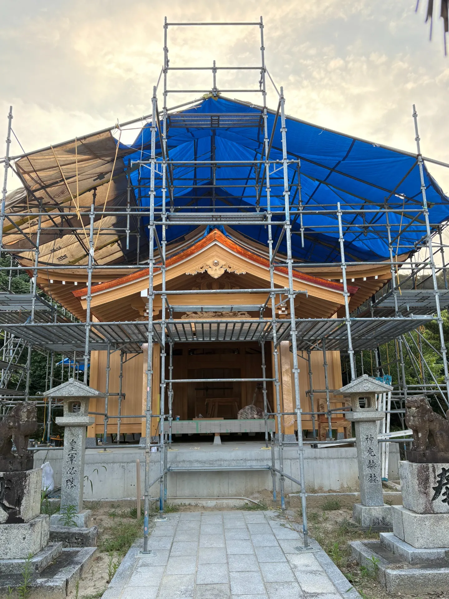 綿津見神社新築工事のお知らせ